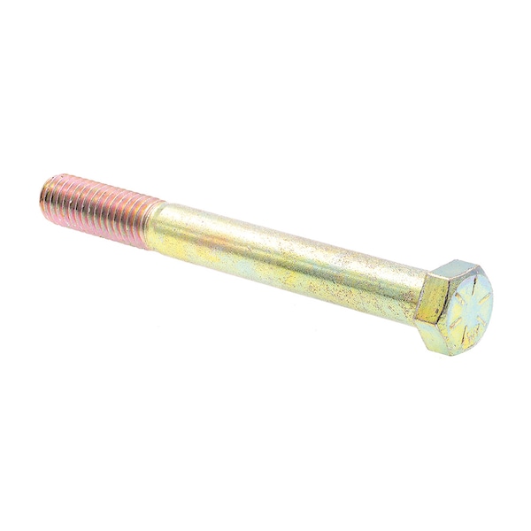 Prime-Line Hex Head Cap Screw, Grade 8 7/16in-14 X 4in Grade 8 Yellow Zinc Plated Steel 10PK 9105694 - main